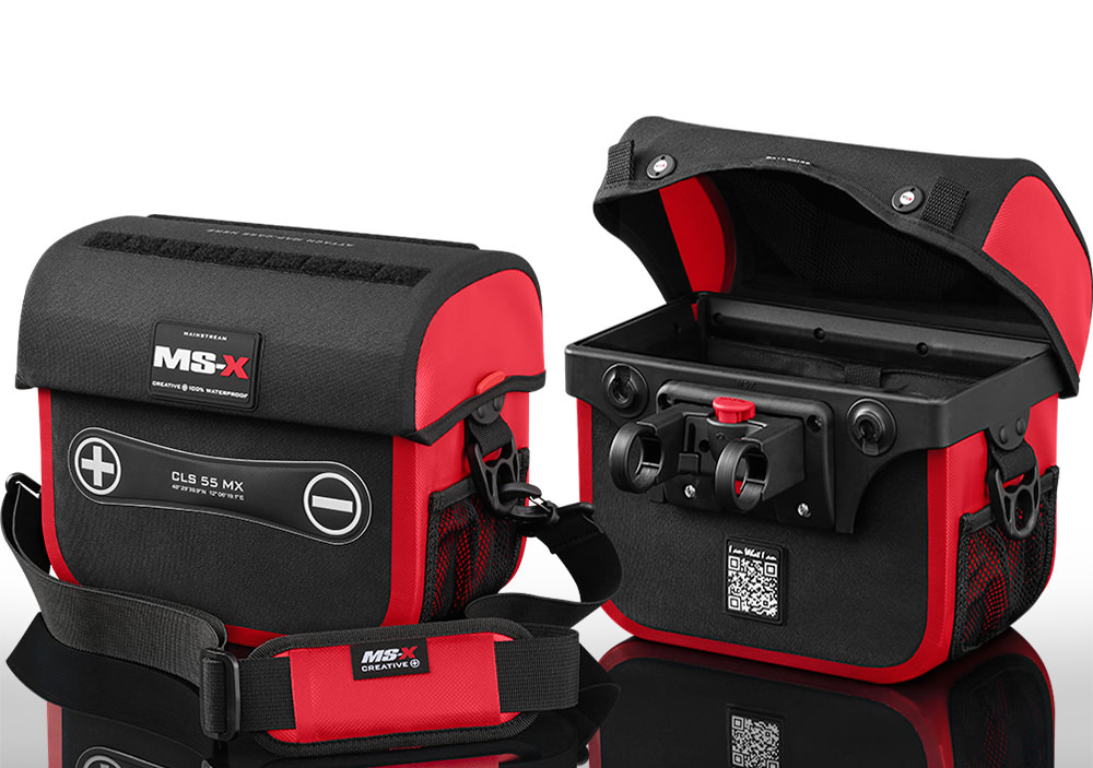 Meinstream handlebar bag in red