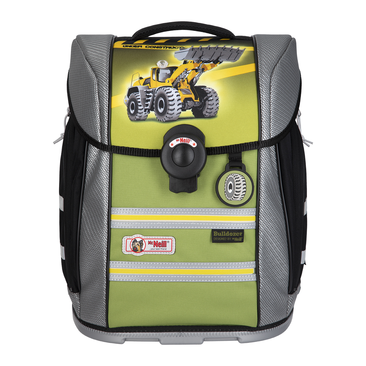 McNeill schoolbag with excavator imprint