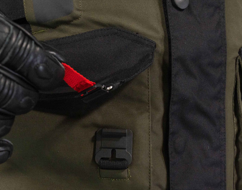 HOOK fastener being opened with motorbike gloves