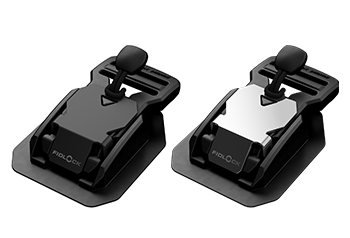 V-BUCKLE sewable & black flap - perspective