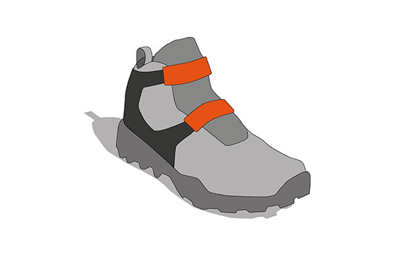Boots with corset fastening concept