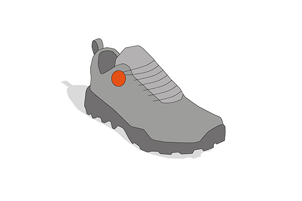 Fastening concept for shoes with WINCH lacing - no tying required