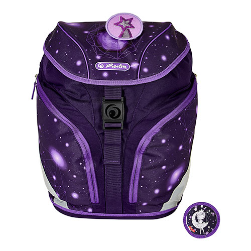 Herlitz school bag purple design