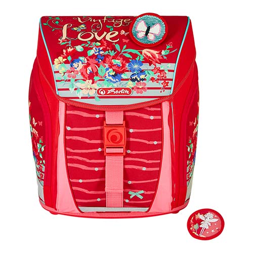 Herlitz school bag red design