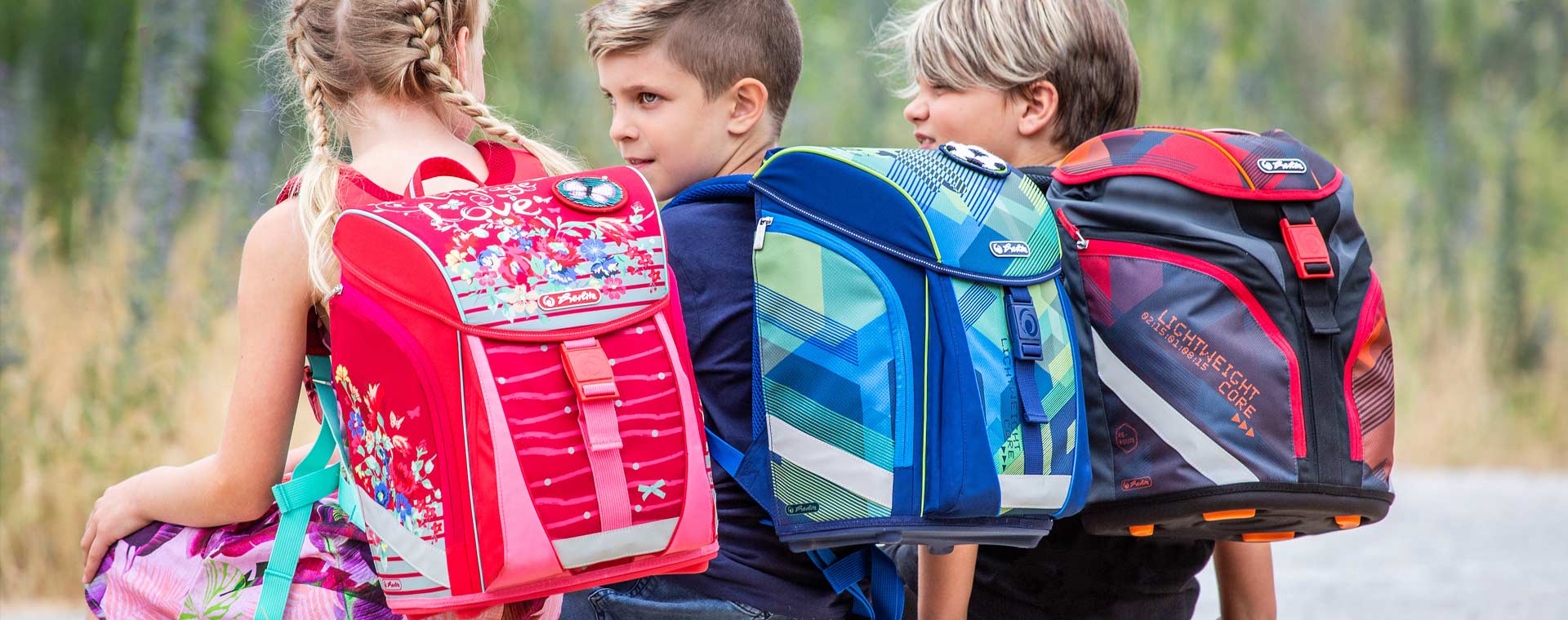 Lifestyle shot with Herlitz school bag