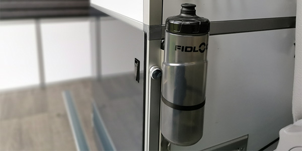 Lifeshot bottle on a camper