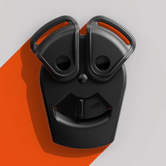 rendered image of the JUNIOR 3-point lock by FIDLOCK