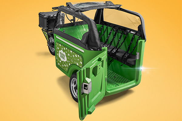 Cargo Bike by ouca bikes with FIDLOCK fasteners