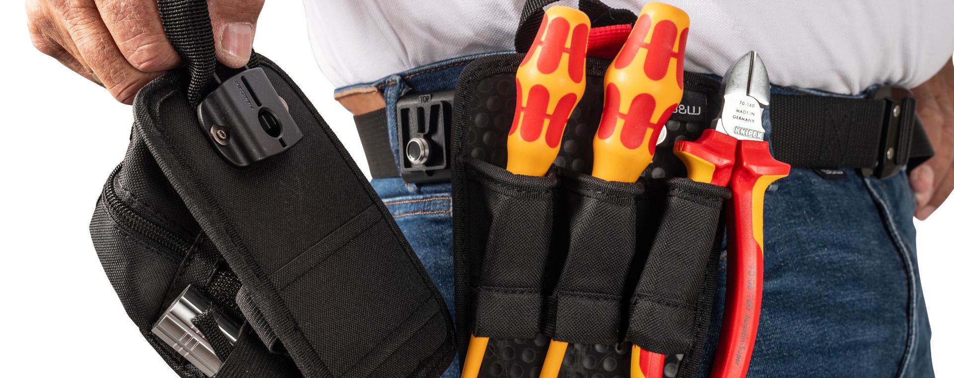 Modulare belt with FIDLOCK fasteners