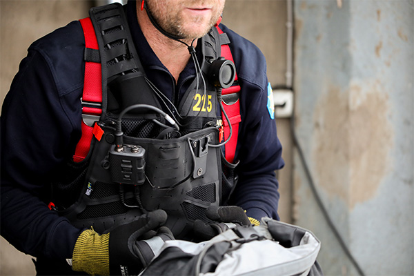 radio vest by sacci with fidlock buckles