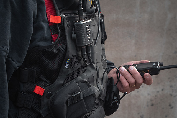 radio vest by sacci with fidlock buckles