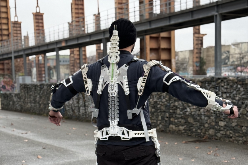 Man wearing Exoskeleton
