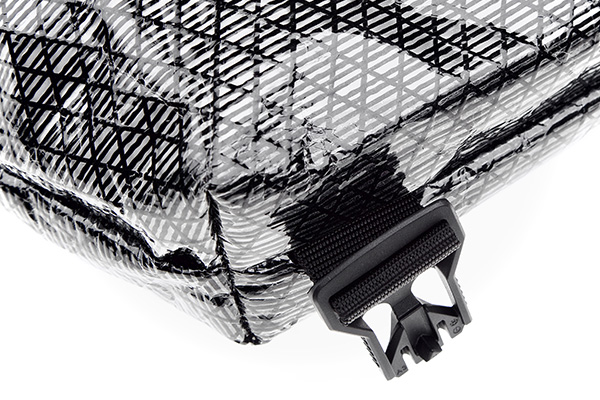CLose up of an opened V-BUCKLE fastener by FIDLOCK