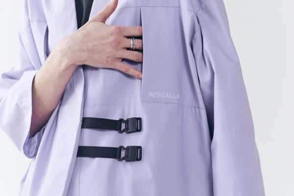 Close up - fidlock buckles on the wisgalla jacket