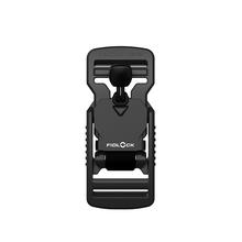 FV-11413 - V-BUCKLE 25 LL black flap - Verschluss - Aufsicht