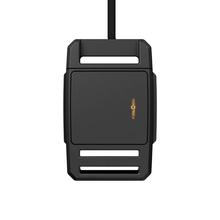 F8043 - SNAP buckle 25 flat electrified - Kombination aus Verschluss und REED-Schalter - Aufsicht - LED an