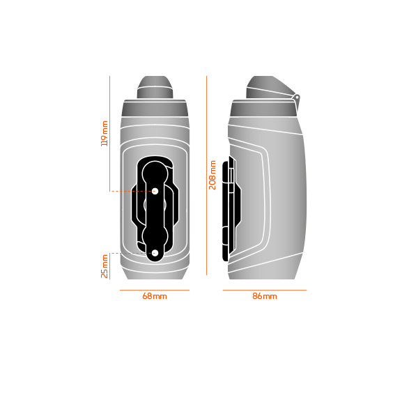 TWIST bottle 590 + bike base